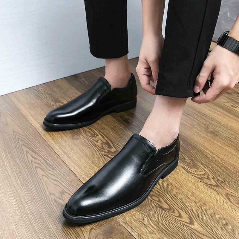 Men's Wedding Party Shoes comfort Slip on loafer Luxury men's  Office outdoor casual black brown Plus size shoes 38-46