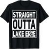 Mens Funny Walleye Fishing Straight Outta Lake Erie T-Shirt