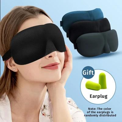 Ögonmask för sömn 3D konturerad kupol ögonbindel konkav formad nattsömn ansiktsmasker stänger ute ljus med kvinnor män ögonlapp