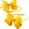 10Pcs/Pack Grosgrain Hair Bow Headbands For Girls Boutique Ribbon Bow Headbands For Children Premium Durable Quality