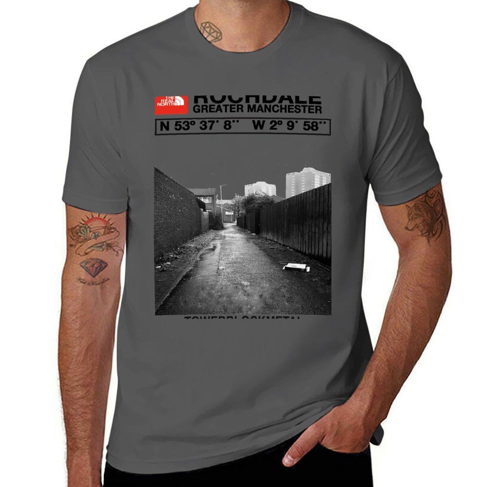 

The Real North - Rochdale T-Shirt t shirt man plain printed t shirts for man T-Shirt 4XL