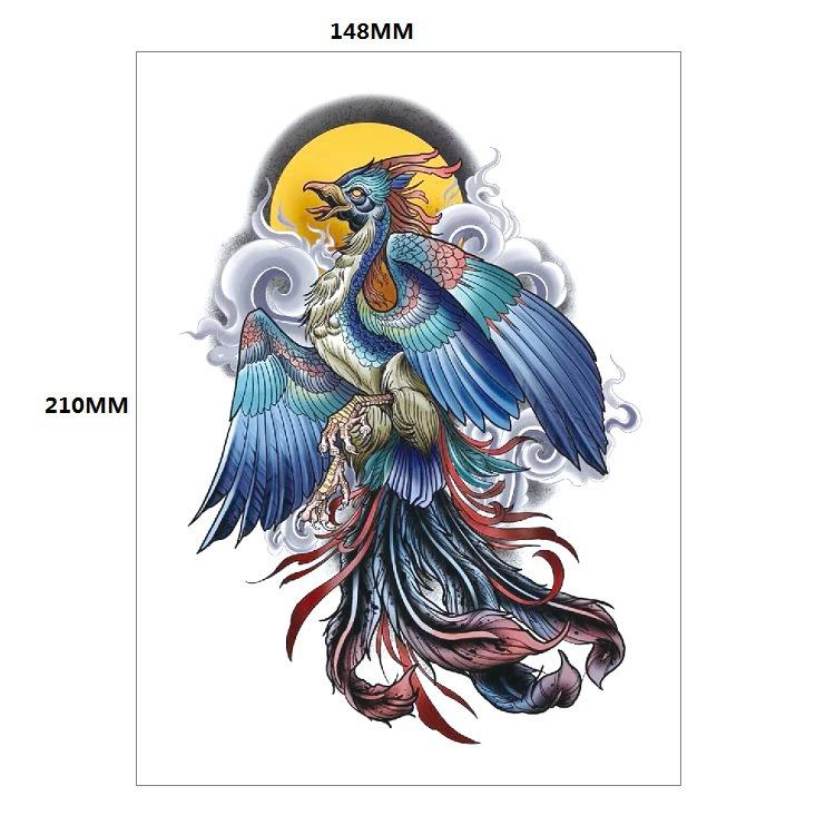 Traditionelle schöne Frau Charakter Tränen Geisha Farbe Wasser Transfer Blume Arm Anti-Real Tattoo Aufkleber Tattoo