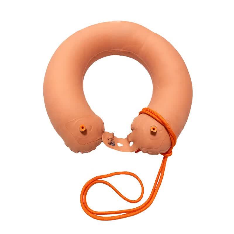 Ronglv Inflatable Double Airbag Life Buoy with Rope