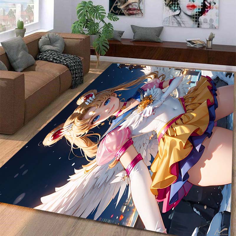 Carpet multi-size Beautiful girl,Sailor Moon ,Carpet for Living Room Bedroom Kid's Room Home Decor Area Rug Non-slip Mat Sofa Mat