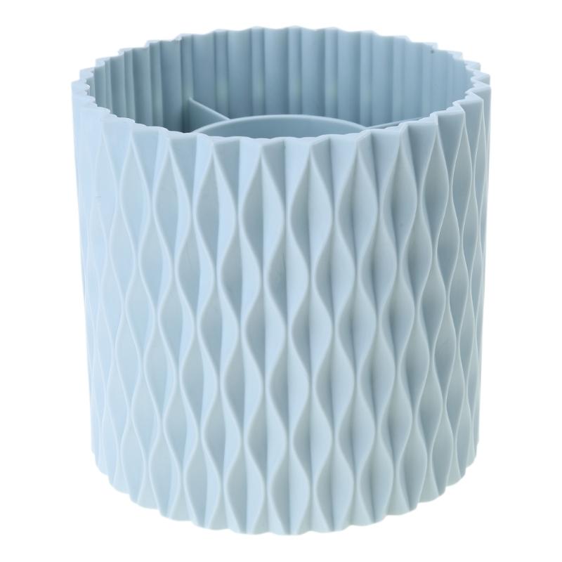 360 Rotating Makeup Organizer 5 Compartments Makeup Brush Storage Holder Cylinder Pen Holder Cup Office Desk Organizer