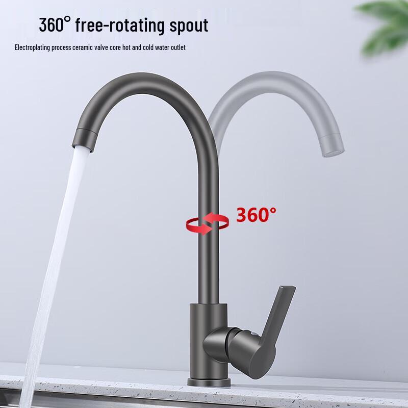 SBPG Gunmetal Grey Kitchen Sink Faucet
