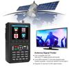 V9 3,5-Zoll LCD-Farbbildschirm DVB Digitaler Satelliten-Finder Signalmesser Schwarz