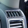 Center Console Air Conditioner Outlet Vent Trim for 10-17 Dodge Ram Carbon Fiber