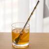 1PC Drinking Straw Tea Spoon Drinkware Stainless Steel Reusable Straws Washable Tea Filter Cocktail Drinkware Metal Straw