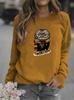 Animal Print Women's Round Neck Hoodie