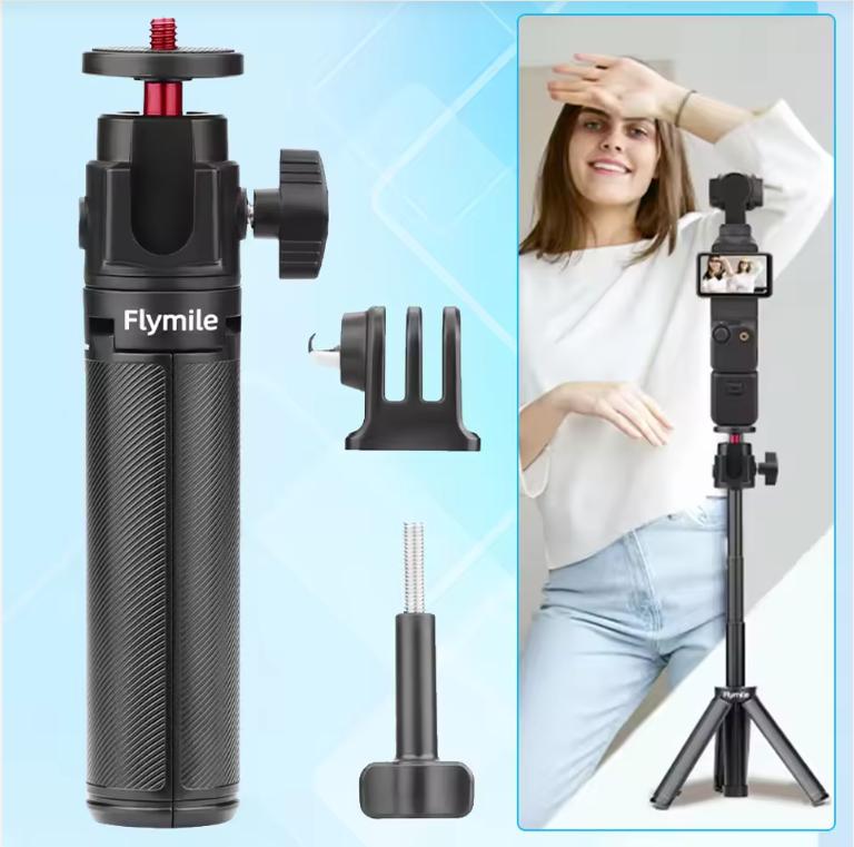 Accessories Set for DJI OSMO Pocket 4, Screen Protector & Lens Protective Case & Storage Bag & ND Filter & Selfie Stick Tripod
