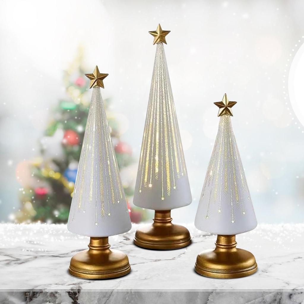 Christmas Decorations 3Pcs Christmas Tree Table Centerpieces Table Top Home Decor Party Decorations for Bedroom Living