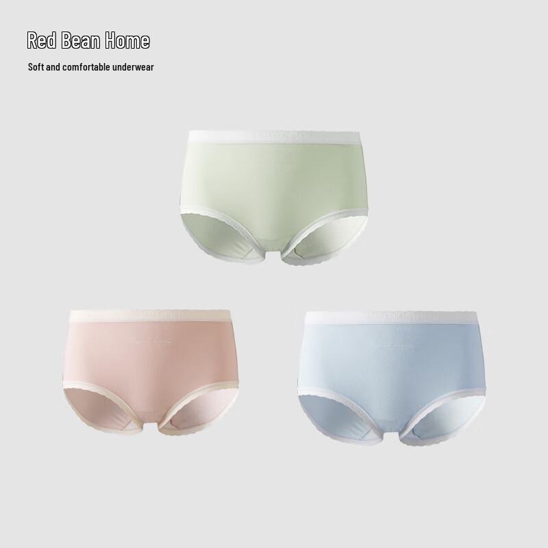 Red Bean Women's Antibacterial Cotton Spandex Briefs 3-Pack