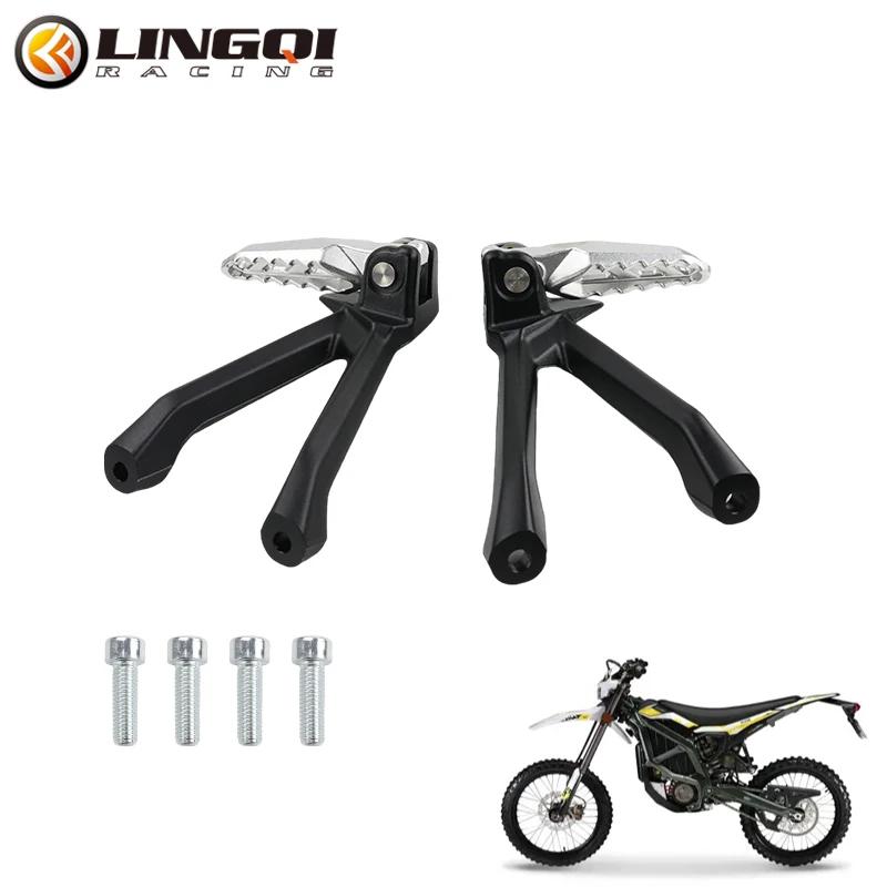 LINGQI RACING Комплект кронштейнов для крепления пассажирских задних подножек для оригинального электровелосипеда Ultra Bee UltraBee чёрный