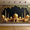 Ramadan Decoration 2025 EID Backdrop Curtains Wall Hanging Decor Indoor Outdoor Banner Ramadan Room Background