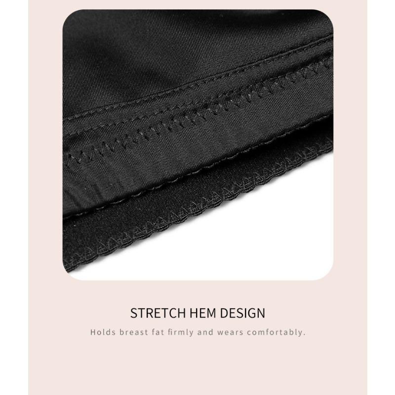 Plus Size Wireless Sports Bra Back Closure Seamless Underwear For Women