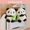 Chaveiro de Pelúcia de Panda Fofo Ursinho de Pelúcia Encantador Mascote Para Presentes e Eventos