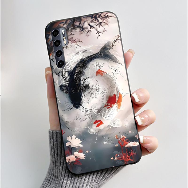 

2026 Popular Phone Case For TCL 20 Pro 5G Shockproof Protective Cover 2026 New Fashionable Flower Pattern Simple Soft Black Case TCL 20 Pro 5G