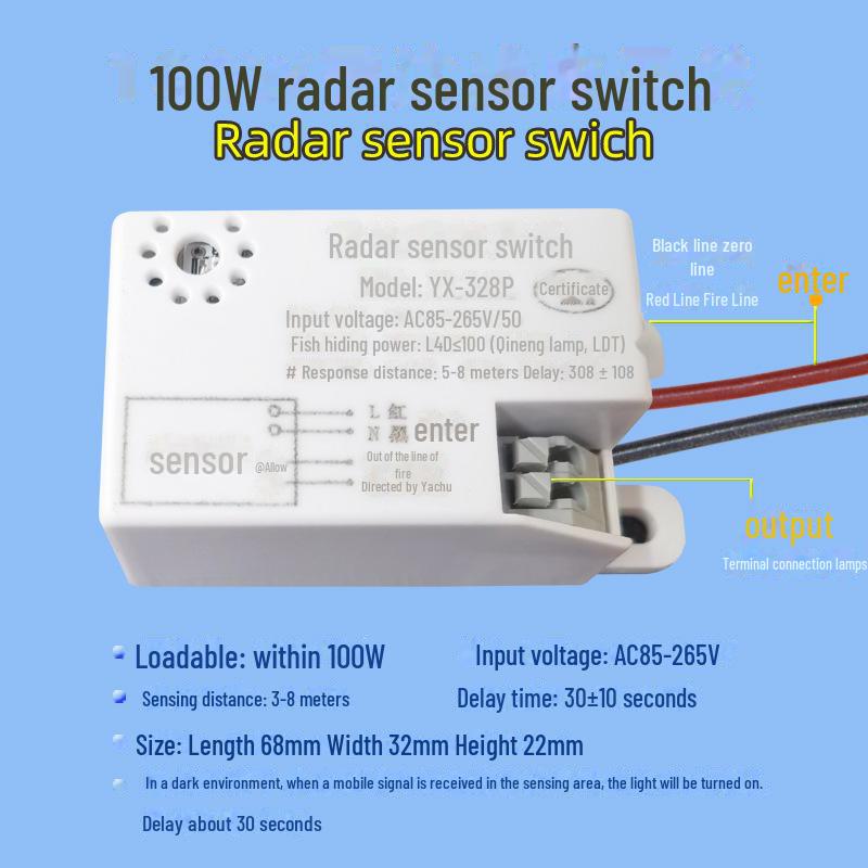 Infrared Sensor Ceiling Light with Radar Induction and Wide Pressure Delay