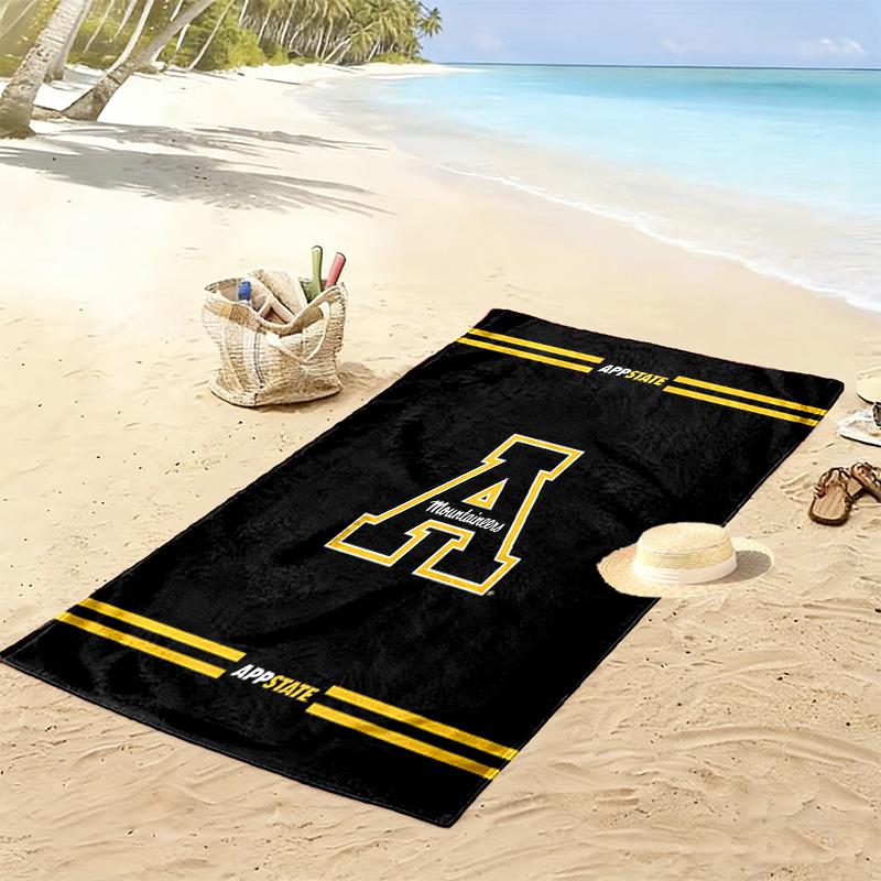 Appalachian State Mountaineers Print Beach Towel, Large Soft Quick Dry Towel for Beach Camping Swimming