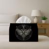 2D Flat Gothic Mysterious Illustration Tissue Box | This Decorative Tissue Box Is Made of Fiber And Features a Mysterious Moth Symbol. It Is Suitable 