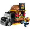 LEGO City Burger Truck Toy Present Birthday Block Educational Christmas Boys Girls Children 5 Years Old 6 Years Old 7 Years Old 8 Years Old Vehicle Ca