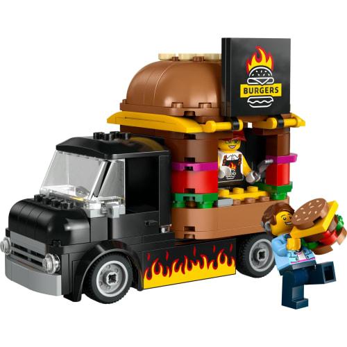 LEGO City Burger Truck Toy Present Birthday Block Educational Christmas Boys Girls Children 5 Years Old 6 Years Old 7 Years Old 8 Years Old Vehicle Ca