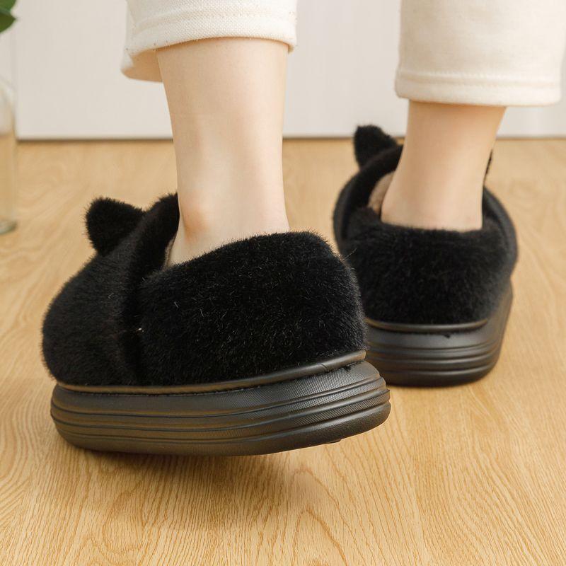 Newest Kitty Slippers Women Footsie Kittens Slides Maternity Shoes Woman Fuzzy Home Slipper Cuddly Furry Cats House Shoe 44 45