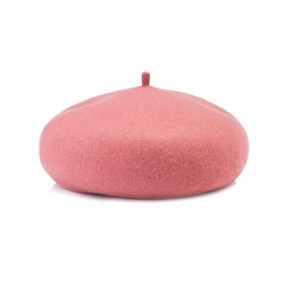 Large Head Circumference Simple Large Size Three-Dimensional Wool Beret Women'S Warm Literary Woolen Painter Hat