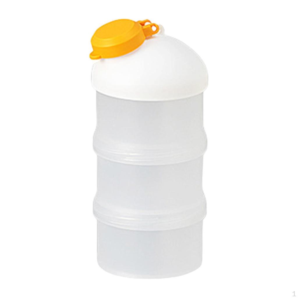 Protein Container Food Storage Clear Stackable Holder Dispenser for Pre Workout