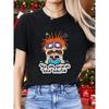 Europäische Größe 1 Stück Frühling Neues Damen-T-Shirt | Lustiger Cartoon-Charakter-Aufdruck, Geeignet für Sport, Fitness, Laufen, Modisch