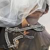 European and American Cold Wind Collarbone Chain Niche Titanium Steel Thick Chain Necklace Ins Trendy Hip Hop Neck Chain Accessories