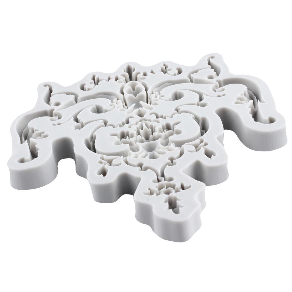 Baroque Silicone Mold Curlicues Scroll Lace Fondant Molds Cake Decorating Tools Cupcake Topper Candy Sugar Craft Gum Paste Polymer Clay