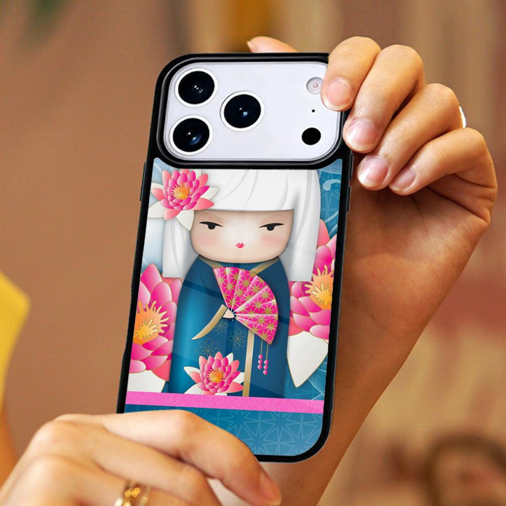 Japanische Keiko Kokeshi Puppe Handy Magnetisch Kabellos Für Magsafe Handyhülle Für iPhone 17 11 12 13 14 15 16 Pro Max Plus Hülle