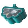 6 Grids Seasoning Box with Clear Lid Multifunctional Space Saving Handheld Seasoning Box with 6 Scoo