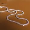 Silver Chain Necklace Silver Plated Women Clavicle Choker Thin Necklace Jewelry for Daily Wear Gifts Dates Parties