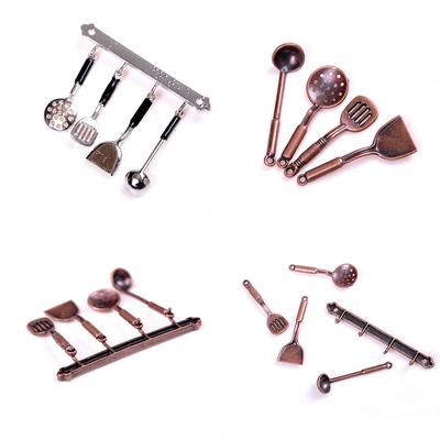 Miniature Ornaments Kitchen Food Play Model Kitchenware Set Spoon Spatula Set