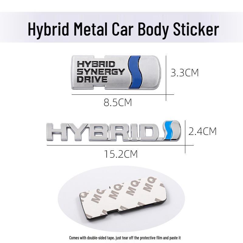 3D Stereo Rear Emblem Sticker for Toyota Camry Hybrid