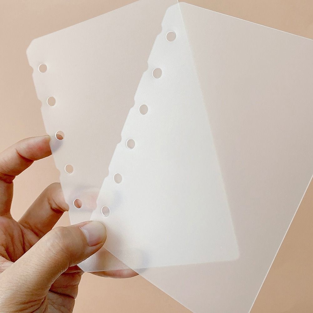10Pcs A4 A5 A6 A7 Notebook Divider Matte Transparent Inner Paper Separator Stationery Accessories PP Binder Organizer Baffle
