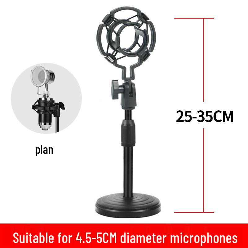 e300 Desktop Microphone Stand with Condenser Clip - Versatile for Conferences, Presentations, and K Songs