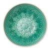 Salad Bowl Retro Green Pattern Ceramic Bowl High Value Home Dish Bowl Round Bowl Tableware Noodle Bowl