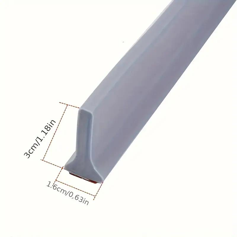 1pc 2mX1.6cm bathroom water stop strip, self-adhesive flexible multifunctional water stop strip, anti slip water stop strip