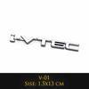 3D Metal Ivtec Letter Emblem Badge Decal Car Styling For Honda Civic Logo Car Rear Tail Trunk Stickers Decals Auto Accessories akf256
