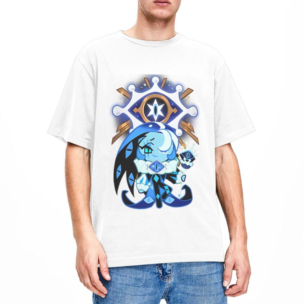 Shadow Milk Cookie Run Kingdom T Shirts Men Women 100 Cotton Leisure TShirts O Neck Cartoon Anime Tee Shirt Clothing Printed