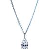 Lulu Tong 2022 Pear-Shaped Sterling Silver Pigeon Egg Necklace for Women