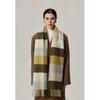 Womens Extra Long 100% Wool Scarf Winter Warm Plaid Shawl Soft Knitted Wrap Cold Weather