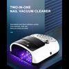 2-in-1-Nageltrockner, 126 W, Nagel-Phototherapie-Maschine, 60 W, Desktop-Nagelstaubsauger, Filter kann ausgetauscht werden