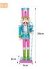 Colorful Candy Style Wooden Nutcracker Ornament