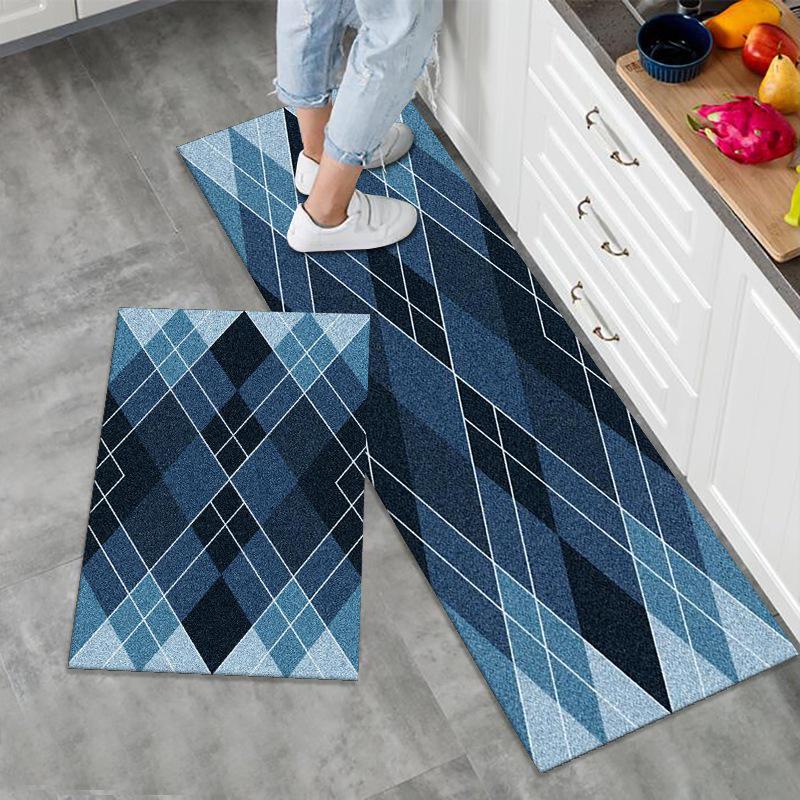 Waterproof Non-Slip Kitchen Floor Mats - Absorbs Water and Oil, Dirt-Resistant, Wash-Free Entrance Door Carpet