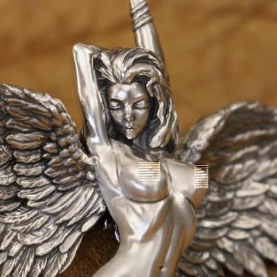 Vintage Zilverkleur Sexy Schoonheid Engel Hanger Ketting voor Mannen Vrouwen Lange Ketting Ketting Hip Hop Sieraden Accessoires Cadeaus